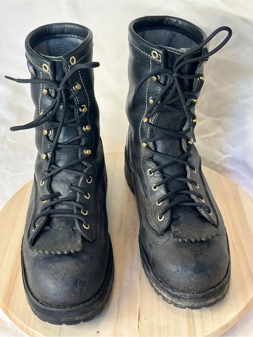 Danner Men's Super Rain Forest 8”Black Leather Work Boot US 11.5